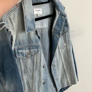 Frame medium boxy denim jacket